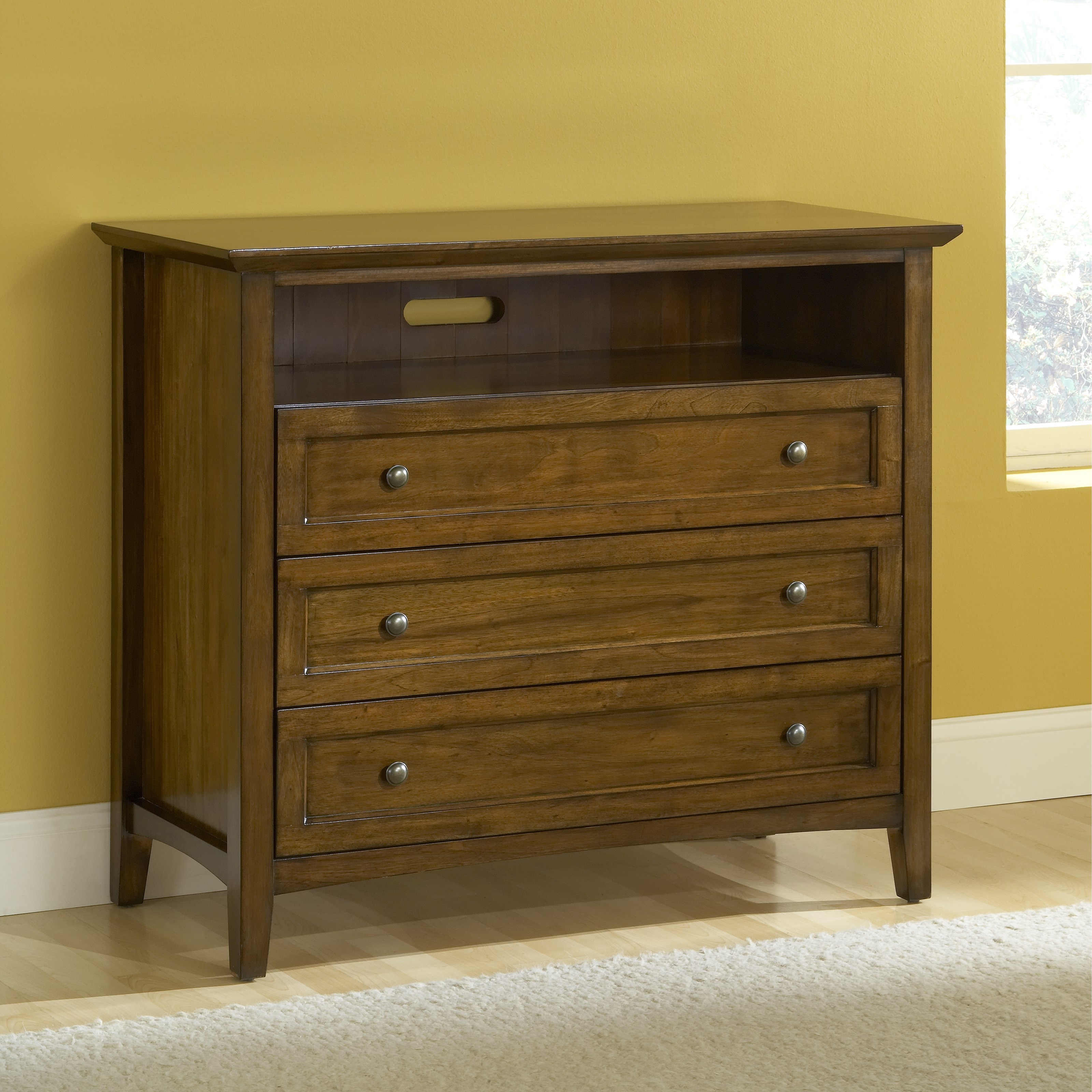 Modus International Paragon Shaker Style 3Drawer Media Chest Made from